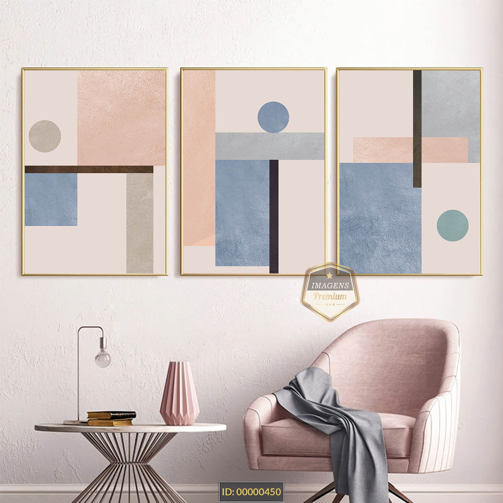 No momento, você está visualizando Arte abstrata geométrica cores neutras suaves  minimalista moderna elegance